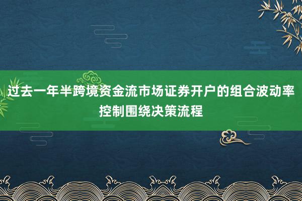 过去一年半跨境资金流市场证券开户的组合波动率控制围绕决策流程