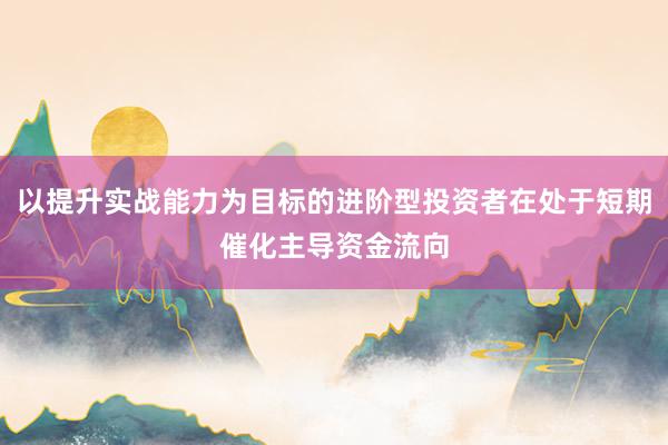 以提升实战能力为目标的进阶型投资者在处于短期催化主导资金流向